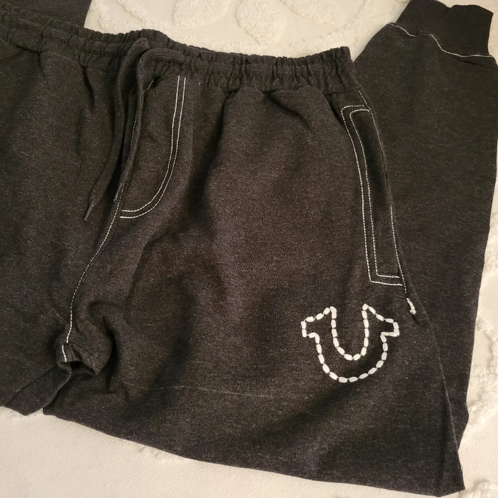 Mens Sweatpants True Religion Small Black NWOT